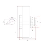 thumbnail of EBERTH Fliehkraftkupplung 20 mm Welle, 12 Zähne Ritzel Typ #35, für Go Kart, Pocket Bike, Quad, Motorrad, 56 mm hoch