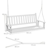 thumbnail of COSTWAY Hängebank aus Massivholz, 3-Sitzer-Gartenschaukel, Tragkraft 360 kg