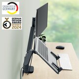 thumbnail of Brazo doble para monitor y portátil Leitz Ergo Space Saving (65380089)