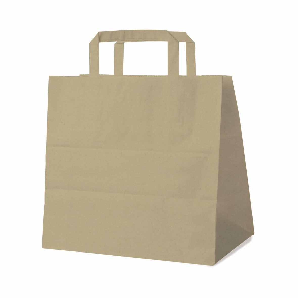 250x GASTRO Papiertragetaschen 25 x 26 x 17 cm mit EAN-Code braun