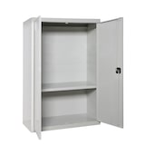 thumbnail of SimonRack Armario Metálico Garaje, 1 Estantes, 2 Puertas, 900x800x400 mm, Armario Oficina, Amario Multiusos, Gris Prelacado - Simonlocker