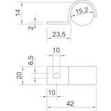 thumbnail of OBO Bettermann Stapa-Schelle 822 16 FT 1014099