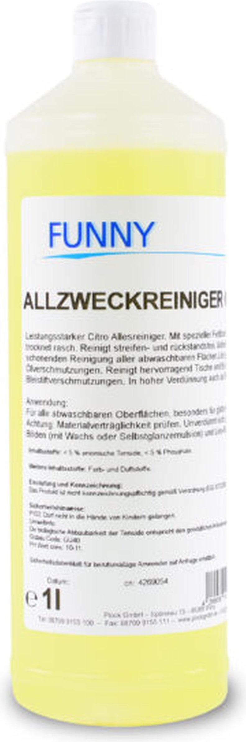 Allzweckreiniger Citro Funny - 12 x 1 L Flasche - Konzentrat - Allesreiniger