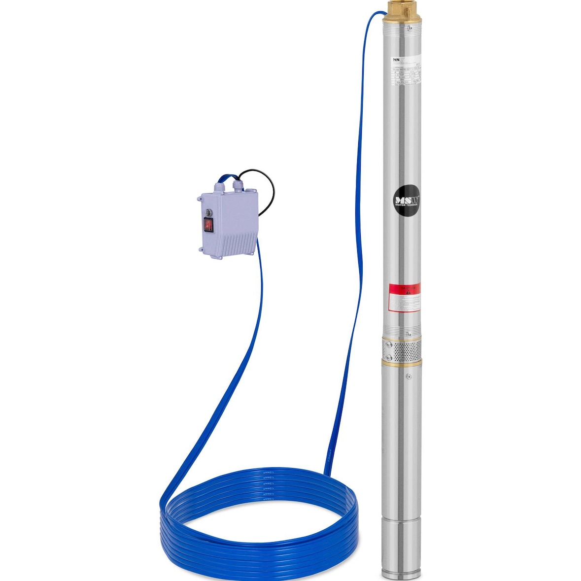 MSW - Dompelpomp - 70 mm / 2,75'' - 3800 l/h - 550 W - 50 m kabel / 55 m opvoerhoogte - RVS