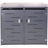 thumbnail of Décoshop26 - Copertura per cassonetti da esterno con contenitori per rifiuti e un bidone per un massimo di 4 bidoni 125x140x102 cm 04_0005612