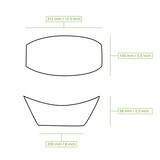 thumbnail of BIOZOYG 25 Stück Einwegschale 30cm Palmblattschale Schiffchenform Einweggeschirr Palmblatt Boot biologisch abbaubar biologisch kompostierbar