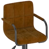thumbnail of vidaXL Barhocker Braun Samt