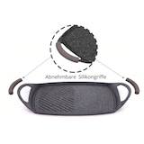 thumbnail of Cheffinger Grillplatte 47cm Aluguss Induktion Bratplatte BBQ Grill braten Plancha