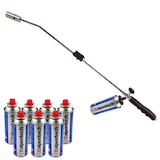 thumbnail of Desherbeur thermique piezo Chalumeau gaz + 8 Recharges Desherbant thermique Brule herbes