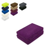 thumbnail of Doppelpack Frottee Spannbettlaken 200 x 220 cm Lila