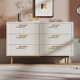 thumbnail of Merax Schubladenkommode Kommode mit 6 Schubladen, Weiß Sideboard Highboard für Schlafzimmer & alle Wohnräume