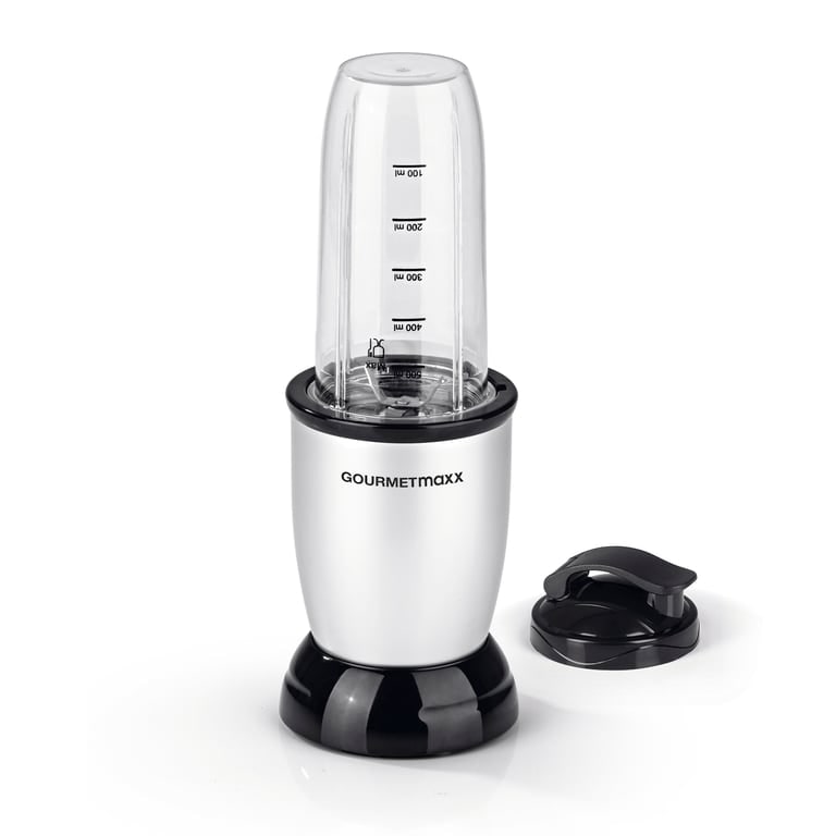 GOURMETmaxx Nutrition Mixer - 4-tlg. - Silber/Schwarz