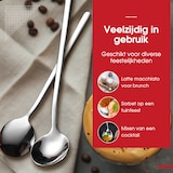 thumbnail of HGMD Cucharas para Latte macchiato - 8 piezas - 17cm - Cucharas para café - Cucharas largas para bebidas - Cuchara de bar - acero inoxidable