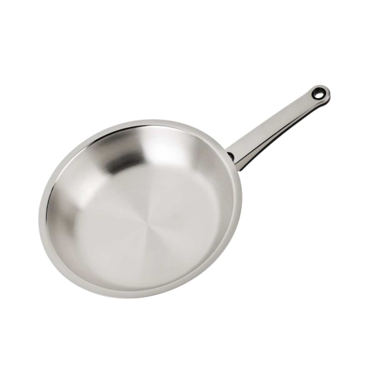 ECOVITAM – Poêle Inox 18/10 – Diamètre 28cm – Tous feux dont induction – Fabriqué en Italie