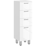 thumbnail of kleankin mueble auxiliar baño moderno armario de baño con 4 cajones mueble de almacenaje para salón dormitorio antivuelco carga 30 kg 30x30x93 cm