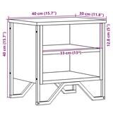thumbnail of vidaXL Nachttische 2 Stk. Eichen-Optik 40x30x40 cm Holzwerkstoff