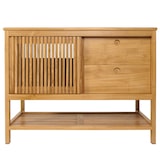 thumbnail of Teakhouten ladekast HWC-M70, dressoir, schuifladen, hoogwaardige B-kwaliteit teak (kernhout, 20-30 jaar), 81x106x55cm