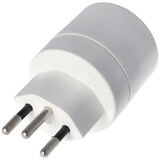 thumbnail of Schweiz-Adapter weiss von Schukokupplung auf schweizer Stecker 230 Volt mit Erdleiter und 10A