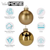 thumbnail of WellHome - Set van 16 gouden kerstballen Ø5cm - glanzend en mat