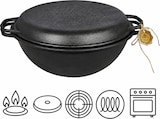 thumbnail of Schmortopf aus Gusseisen – 8 Liter – Kochen im Freien – Grillpfanne aus Gusseisen – Geschenk – Kochgeschirrset – PFAS-frei – Schwarz