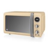 thumbnail of SWAN STRP2070CNEU Retro Set Frühstück, Wasserkocher 1,8 L, 2 Breitschlitz-Toaster, Mikrowelle 20 L, Creme, 850W