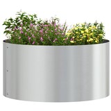 thumbnail of vidaXL Gartenblumentopf Silber 40 x 40 x 20 cm Verzinkter Stahl