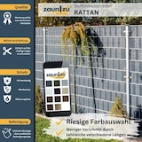 thumbnail of zaun|zu® Sichtschutzstreifen Rattan PE für Doppelstabmatten Beige 26m