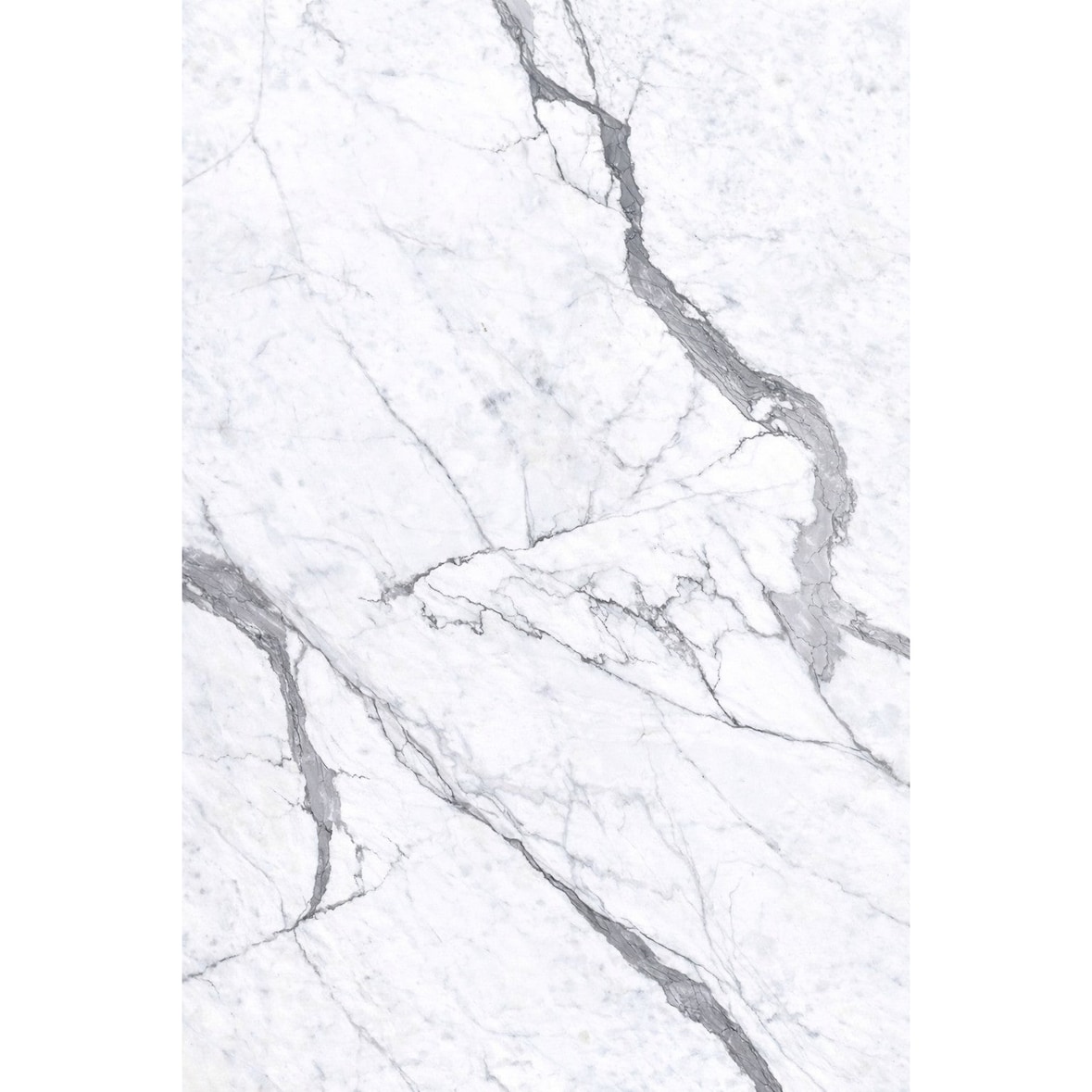 Panel decorativo efecto mármol gres porcelánico set de 6 piezas 4,3 m2 revestimiento de pared PVC en UV 120x60 Mármol Blanco