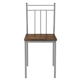 thumbnail of ML-Design Esstisch Set 4-tlg., Eiche-Grau, Tisch mit 2 Stühlen & 1 Bank, Essgruppe für 4 Personen, Küchentisch mit Metallrahmen, Bartisch Set,