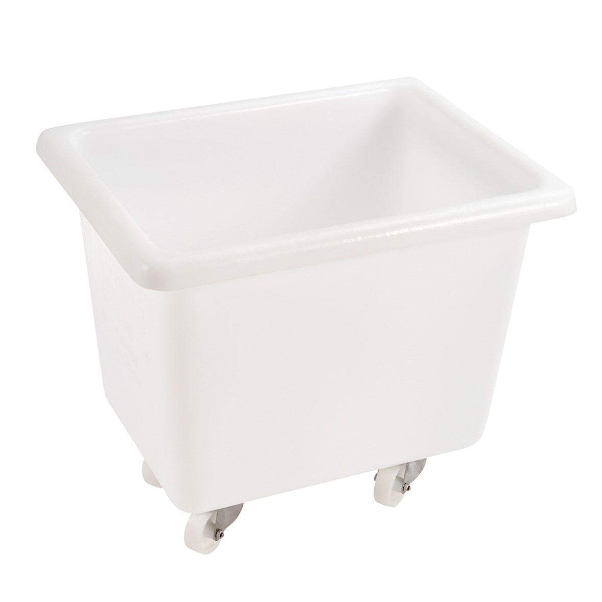 GILAC Bac grand volume - 2 roues fixes + 2 pivotantes (freins) - 100 L - Blanc G147031