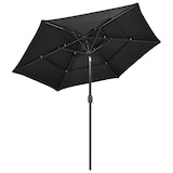 thumbnail of Helloshop26 - Dreistufiger Sonnenschirm mit 2,5 m langer anthrazitfarbener Aluminiumstange 02_0008738