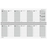 thumbnail of Querkalender 774 Black Classic 32,6x10,2cm 1 Woche/2 Seiten Balacron schwarz 2026.