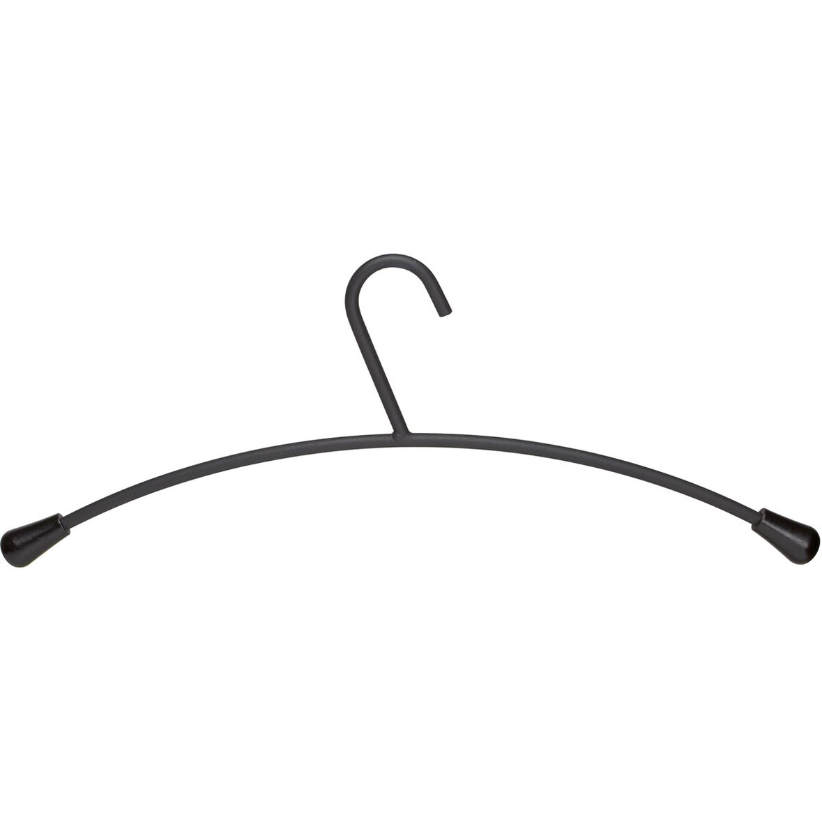 Kleiderbügel, Metall, 46 x 19 cm, schwarz, 5 Stück/Pack