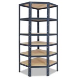 thumbnail of shelfplaza HOME Eckregal 200x70x45 cm in anthrazit mit 6 Böden und 145.83333333333 kg Traglast pro Boden