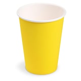 thumbnail of 40x Getränkebecher Party/Pappbecher gelb 240ml Ø 74mm