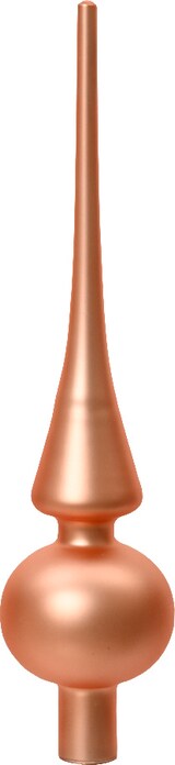 thumbnail of Christbaumspitze Glas 26cm Weihnachtsbaumspitze Baumschmuck Prickelndrosa matt