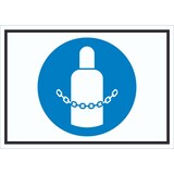 thumbnail of Gasflaschen sichern Symbol Schild A2 (420x594mm)