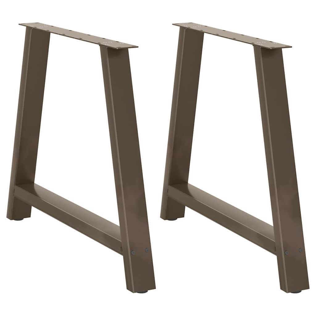 Pieds De Table à Manger En Forme De A 2 Pièces 90 X (72 73) Cm Acier