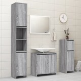 thumbnail of vidaXL Badschrank Grau Sonoma 30x30x95 cm Holzwerkstoff