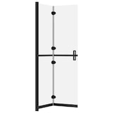 thumbnail of Helloshop26 - Faltbare Duschwand Badewannentrennwand Badezimmeraccessoire Duschkabine Inneneinrichtung ESG-Glas 120 x 190 cm 02_0002176
