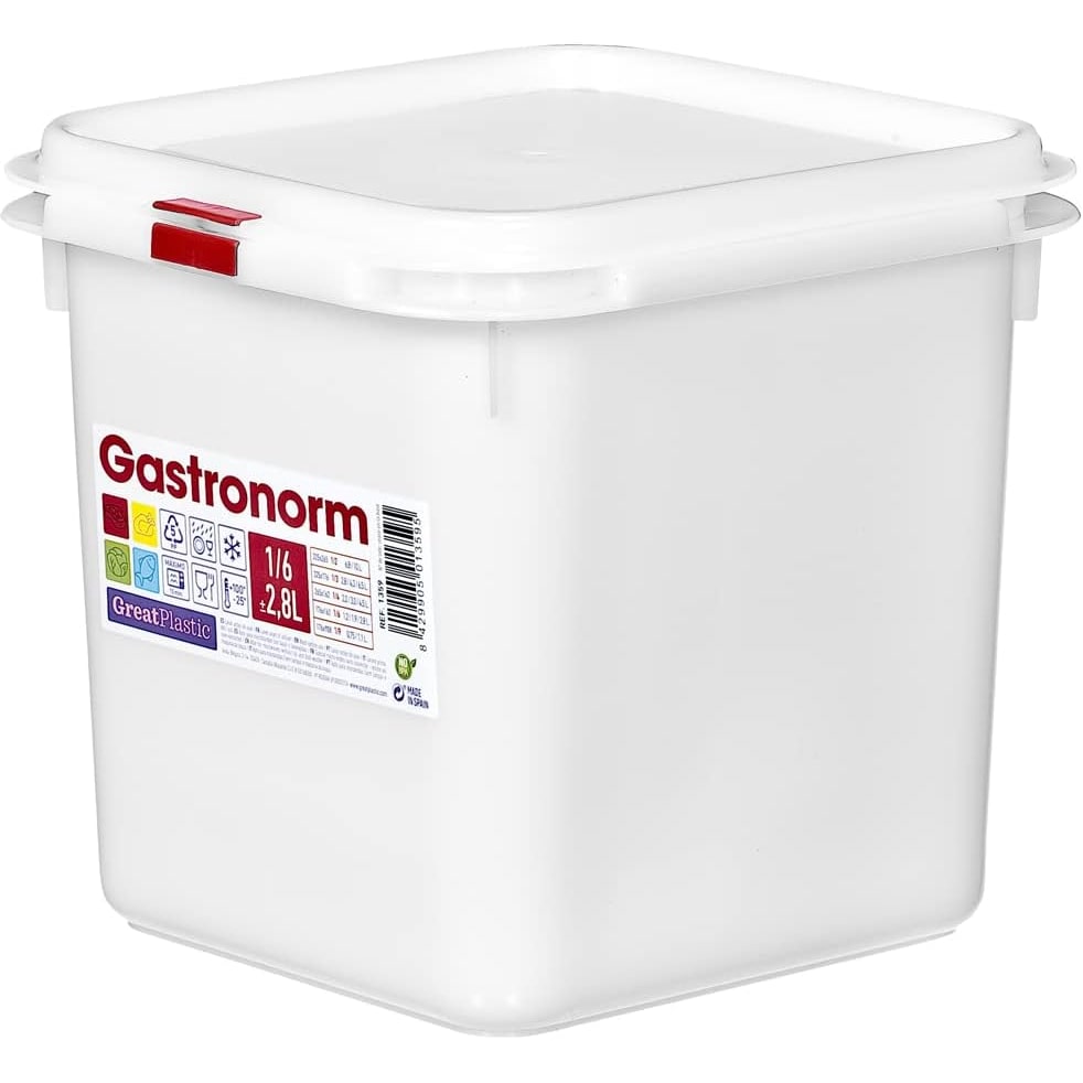 Pack 3 Tupper rectangular reutilizable con tapa, apto para microondas, lavavajillas y congelador. Medidas: 176x162x150 2,8L