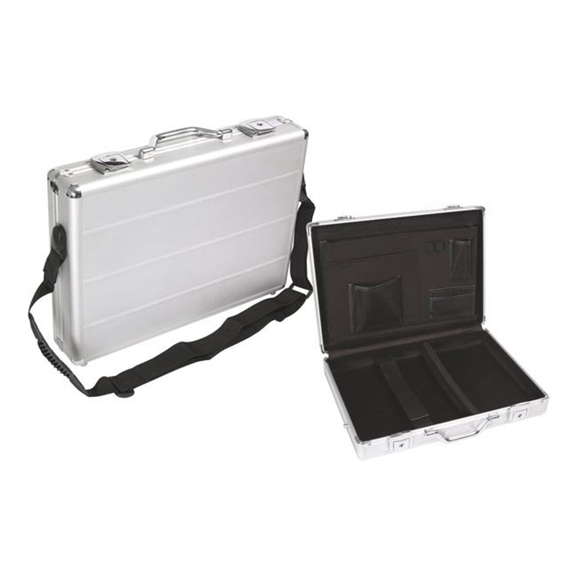 Mallette  Aluminium pour Ordinateur Portable avec Bandoulière - Charge Max 5Kgs - 425 x 305 x 80 mm