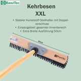 thumbnail of XXL Zimmerbesen 50cm Breit weiche Kunsthaar-Borsten mit Stiel 120cm Lang Saalbesen Besen mit Holzstiel Haushaltsbesen