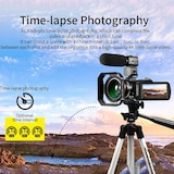 thumbnail of Caméscope Numérique 4K UHD Vision Nocturne Écran Tactile WiFi Avec Micro Et Trépied YONIS