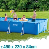 thumbnail of Piscina tubular rectangular con depuradora Metal Frame INTEX