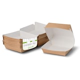 thumbnail of greenbox - Caixas para Take-away-Burger 17,5 x 17,5 x 8 cm, marrom-branco, 400 un.