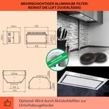 thumbnail of Camila Dunstabzugshaube Einbau 52 cm 397 m³/h LED Touch Edelstahl Edelstahl