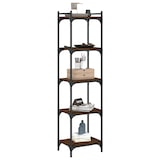 thumbnail of vidaXL Bücherregal 5 Böden Braun Eiche-Optik 40x30x154cm Holzwerkstoff