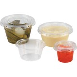 thumbnail of VASOMADRID S.L., Tapa tarrina salsa de 60 ml, Caja de 2400 uds en bolsas de 100 uds, PET reciclado, transparente, ref. YLS-2CFR