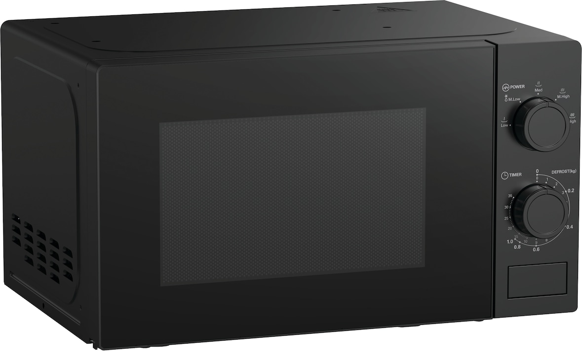 aro Microondas MW25720, acero/cristal, 44 x 34 x 25.8 cm, 20 L, con 700 W de potencia, con plato giratorio de cristal
